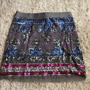 NWT Chelsea And violet sequin mini skirt